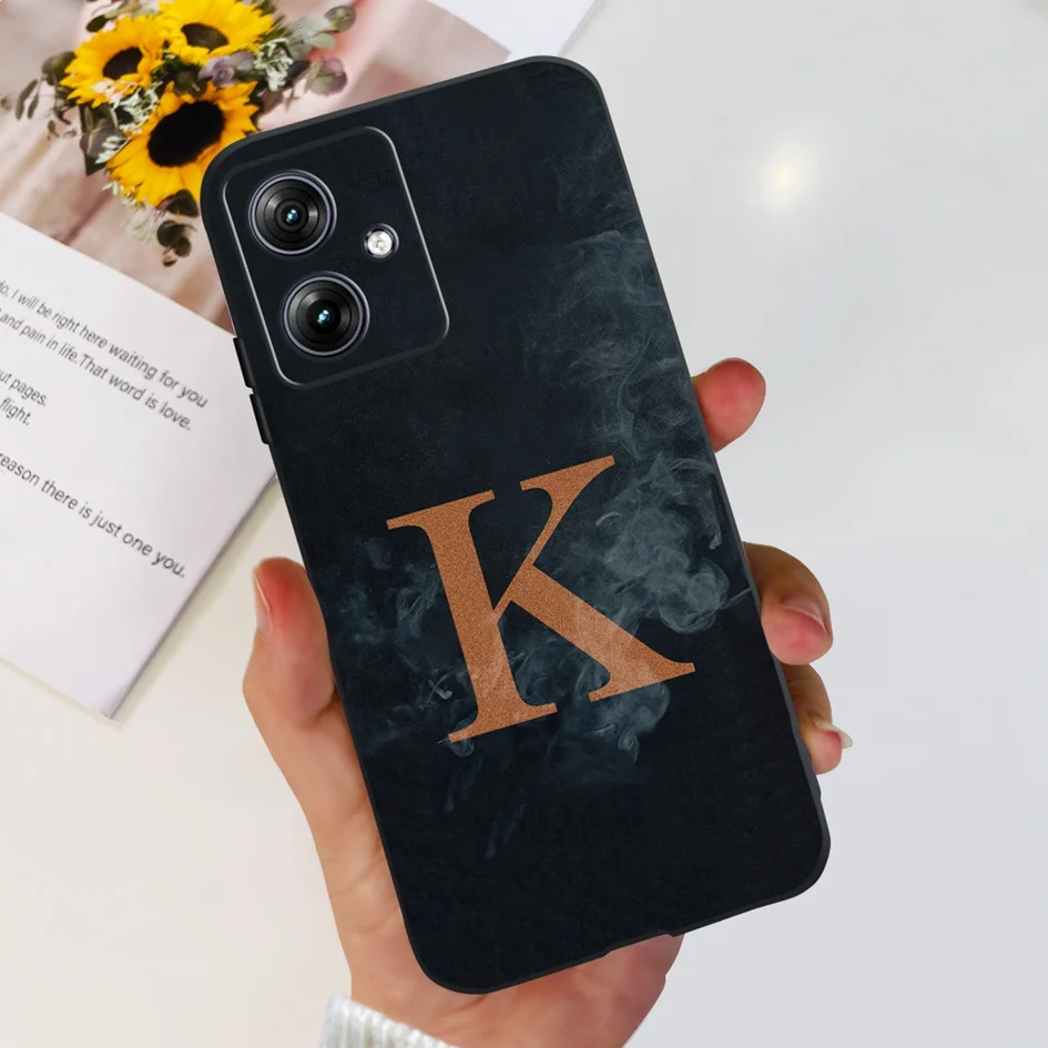 Stylish Flower Letters Soft Couple Phone Cover with Bumper