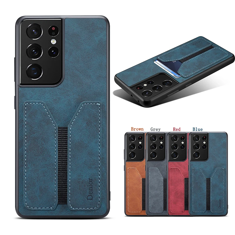 Premium Soft Leather Phone Case with Card Slot Holder
