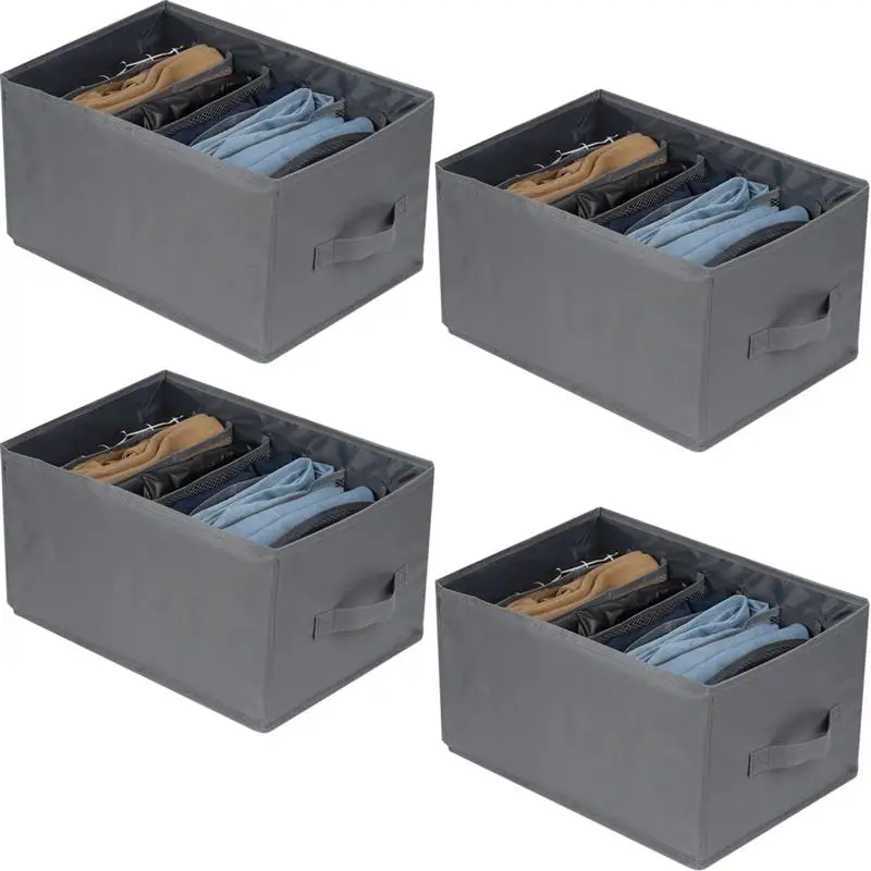 

4 шт., органайзеры для одежды, 7 ячеек