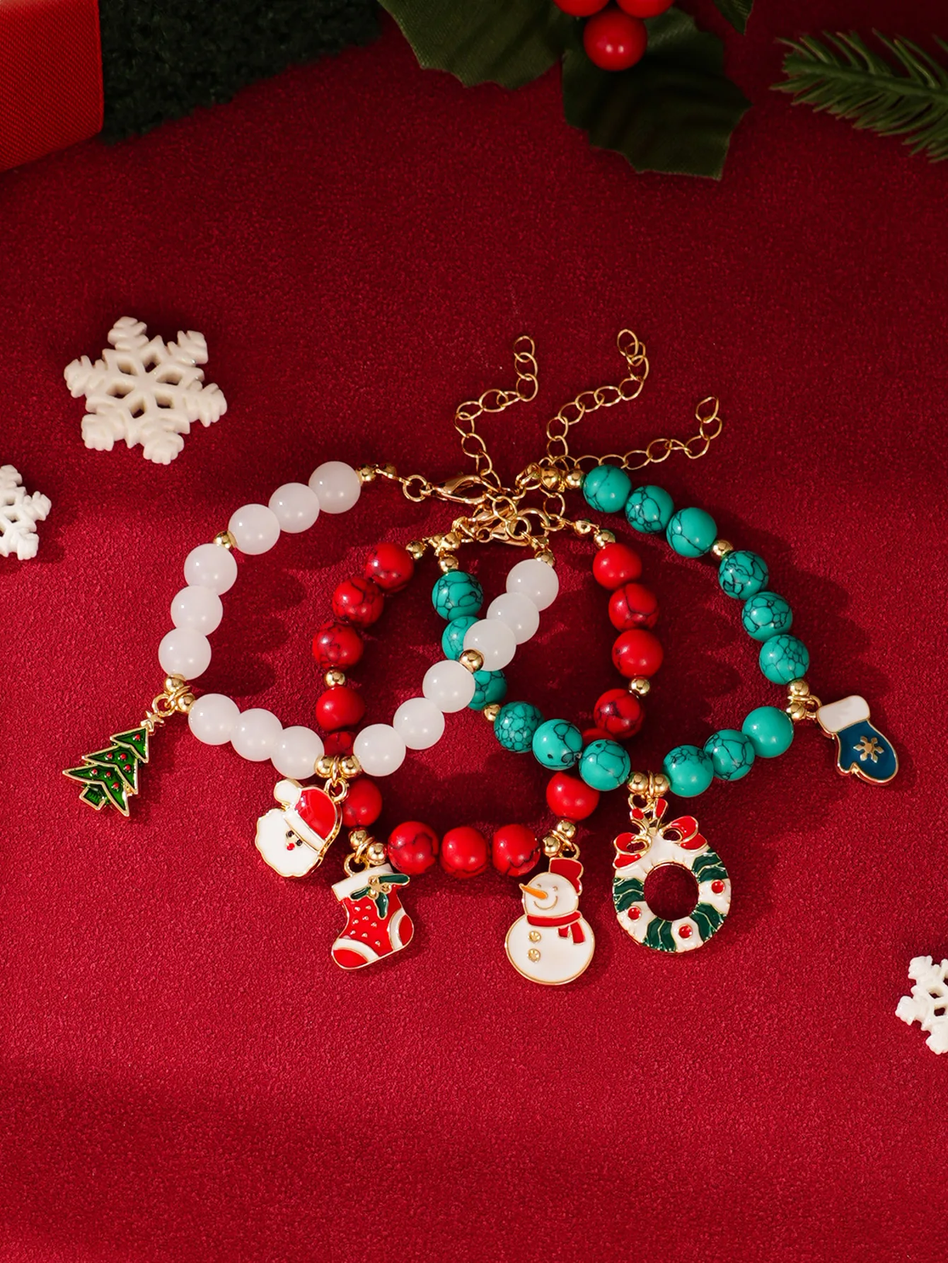3pcs Metal Charm Bracelet for Women