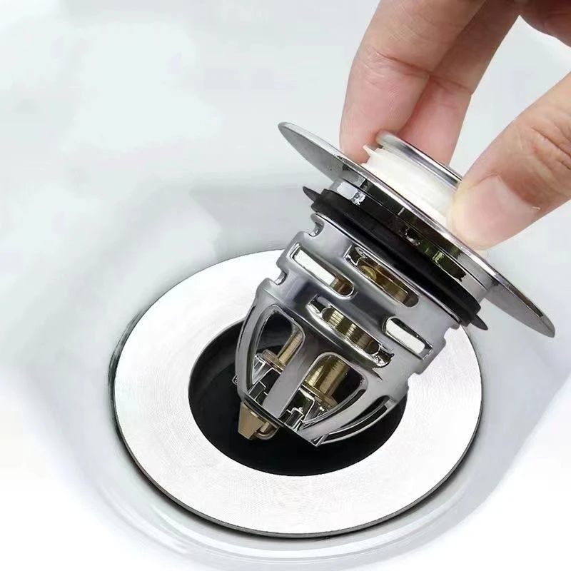 Bathroom Sink Plug Stopper Washbasin Universal Pressing Water Plug Drainer Filter Anti-blocking Anti-odor Basin Accessories bathroom sink plug bathtub stopper bathroom water stopper