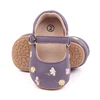 Baby Girl Princess Shoes High Quality Soft PU Embroidery Flower TPR Sole Anti-slip for Toddler Girl 0-12 Months 2023 New Fashion 4