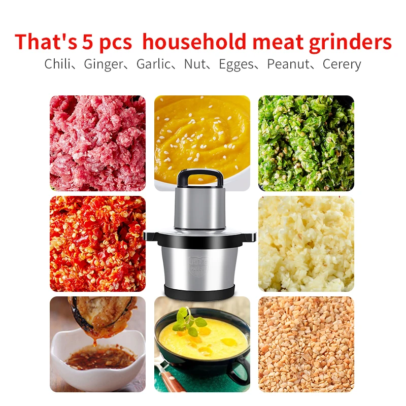 heavy duty high power meat processor yam pounder chopper meat grinders machine commercial meat grinder 6