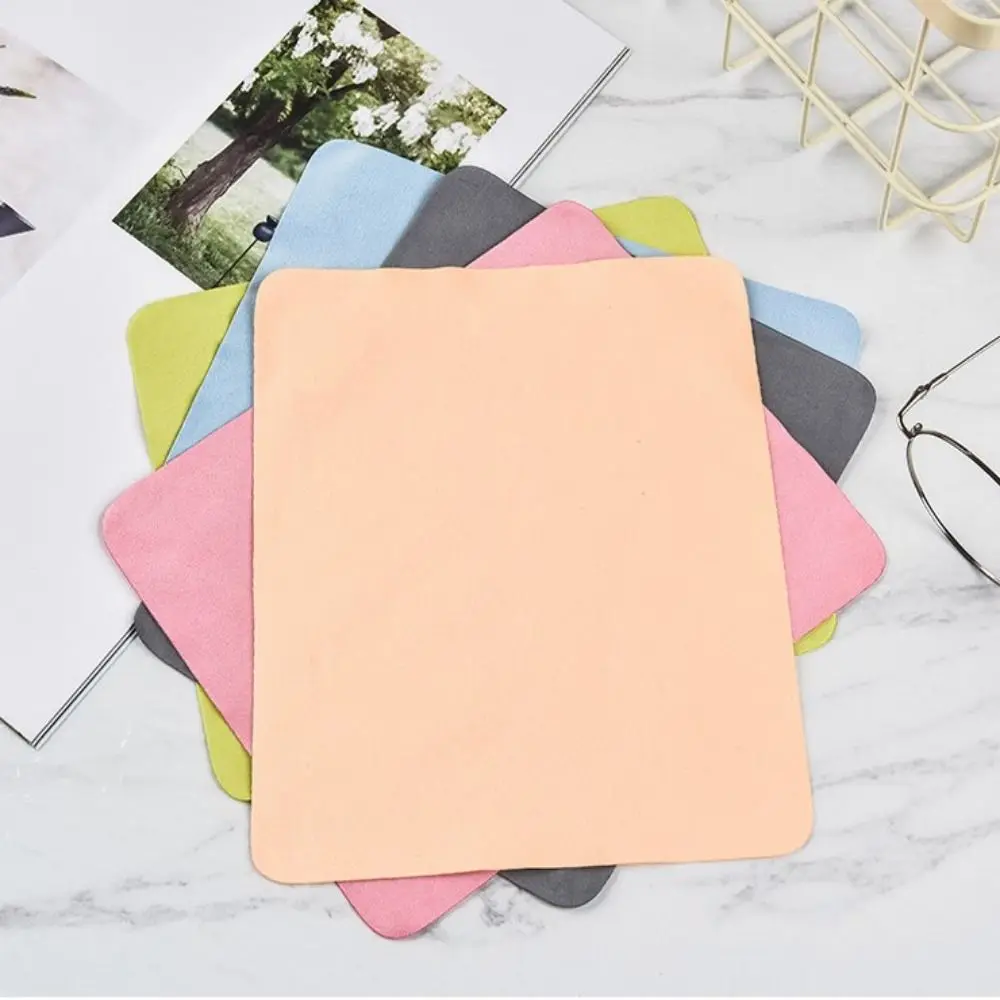 5/10pcs Suede Glasses Clean Microfiber Glasses Cleaning Cloth Multi-color Lens Phone Screen Cleaning Wipe Eyewear Accessories 4