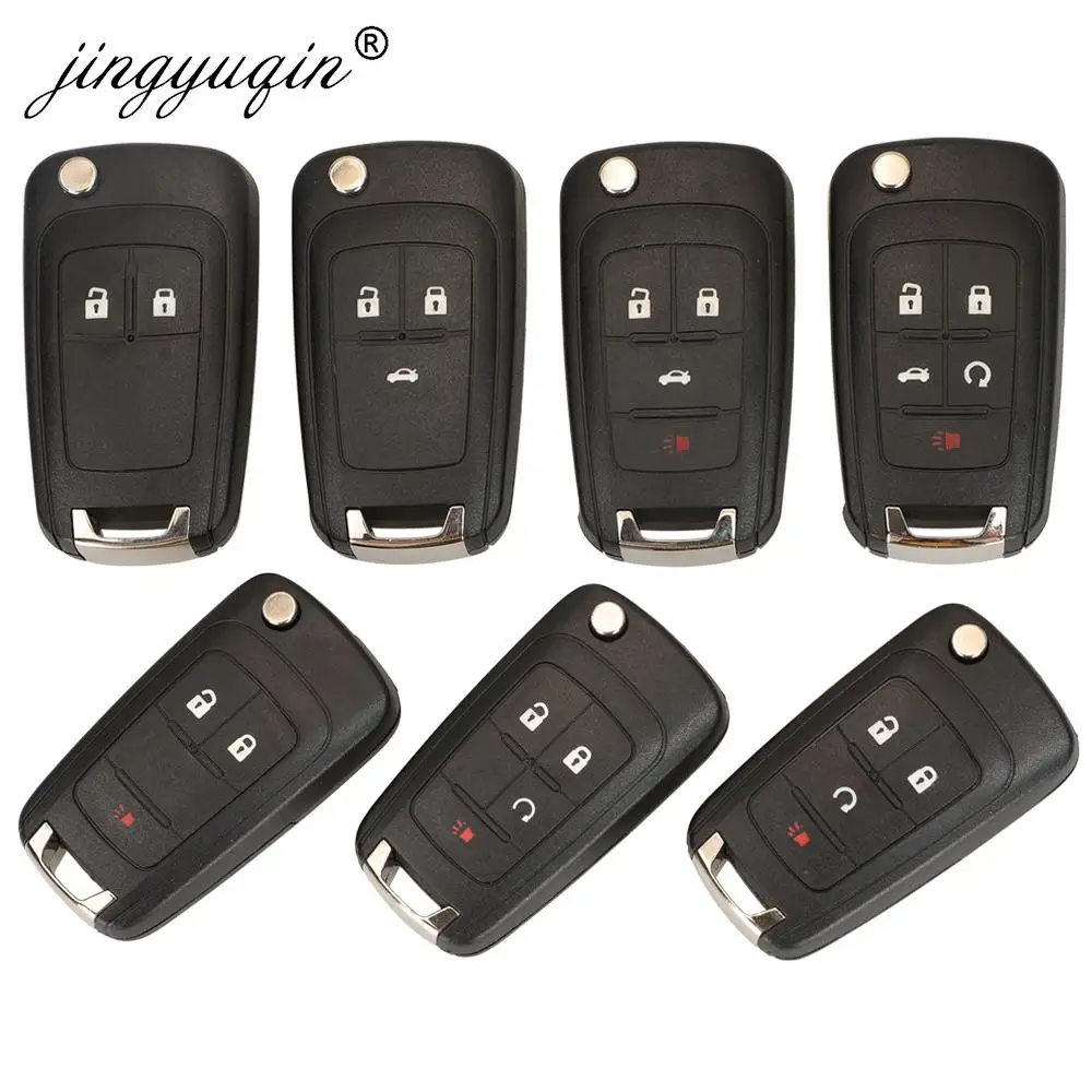 Jingyuqin Flip Remote Auto Schlüssel Shell Für Chevrolet Cruze Epica Lova Camaro Impala Fit Astra J Corsa E Insignia Zafira C2 3 4 5BT