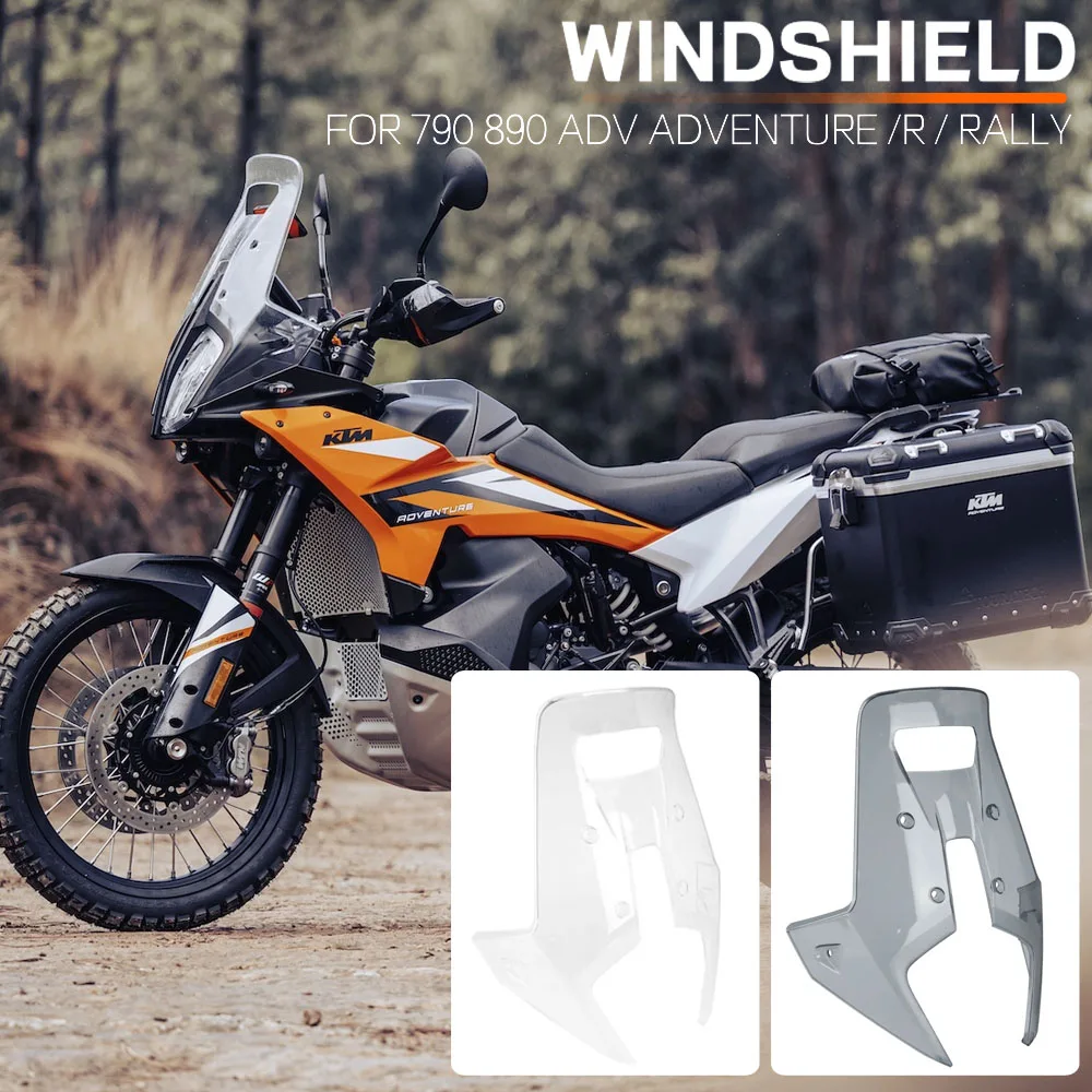 Moto Acrilico Rally Parabrezza Parabrezza Deflettore Schermo Schermo Parabrezza Visiera Per 790 890 Adv Adventure R Rally 2023 2024