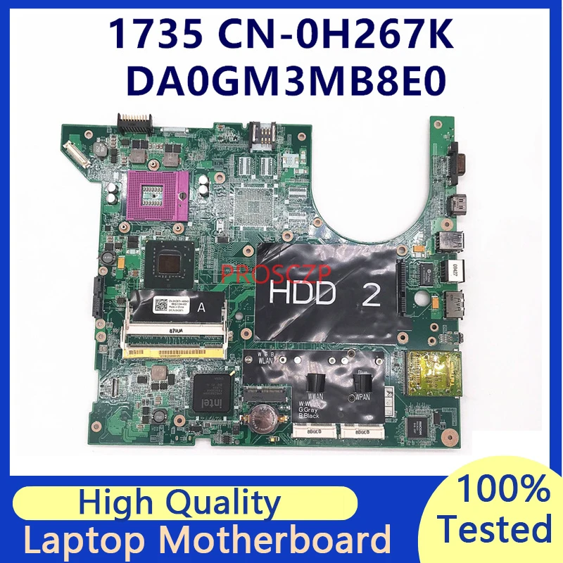 placa-mae-portatil-para-dell-cn-0h267k-0h267k-h267k-0h267k-h267k-dell-1735-placa-mae-com-gm965-da0gm3mb8e0-funcionando-bem