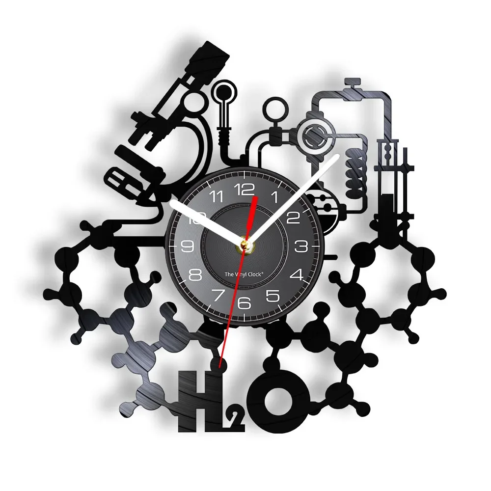 

Химические эксперименты настенные часы научные лабораторные украшения журнальные элементы настольные настенные Ретро виниловые записи настенные часы