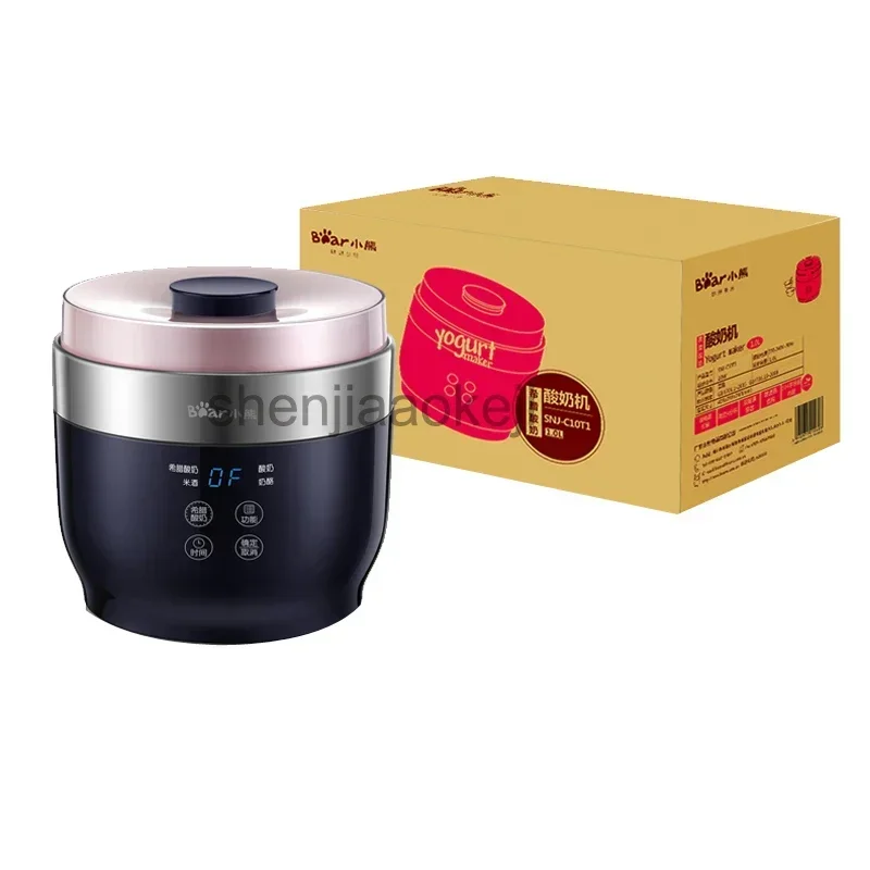 Home Fully Automatic Yogurt Maker 4 Ceramic Yogurt Cup Rice Wine Cheese Greece Machine SNJ-C10T1 1pc
