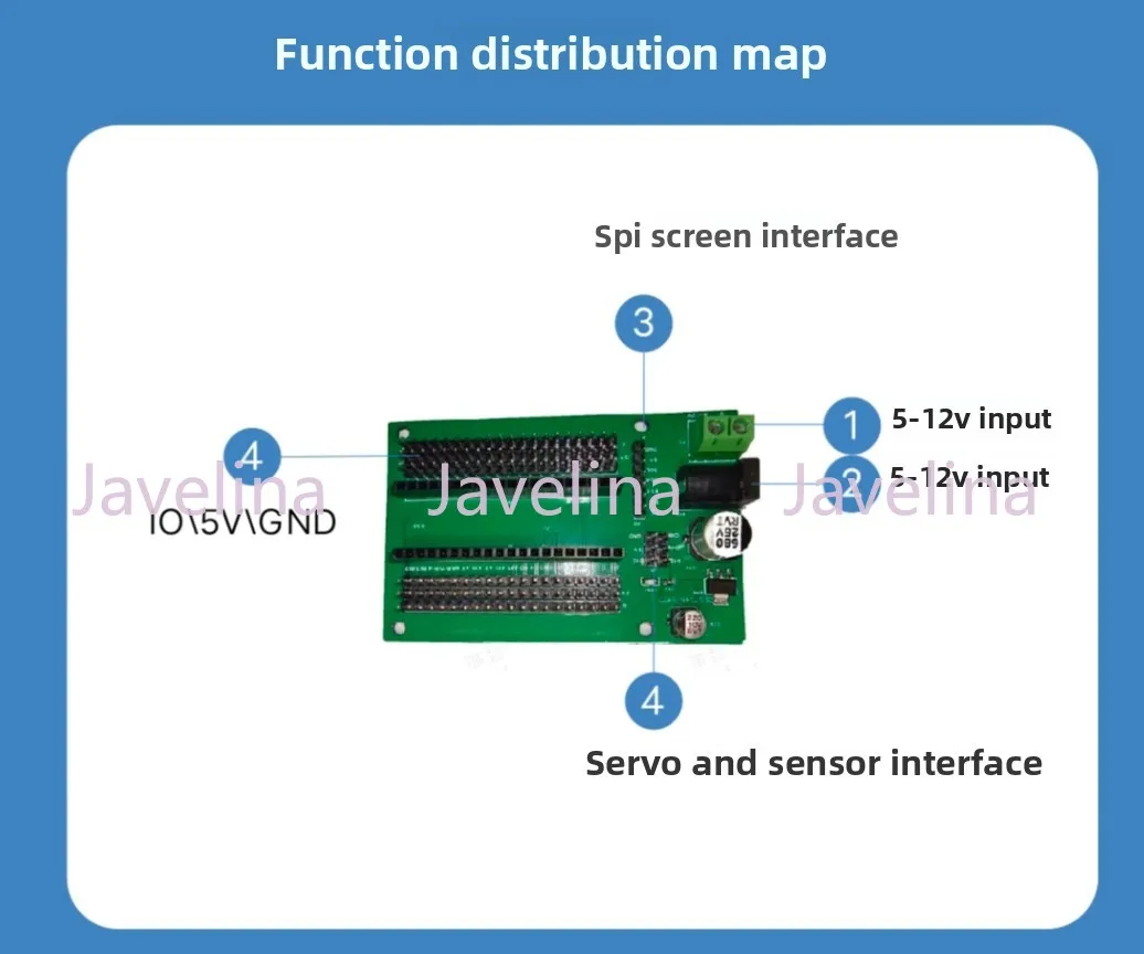 STM32 확장 보드 서보 드라이브 보드는 STM32F103C6T6 STM32F103C8T6을 지원합니다.