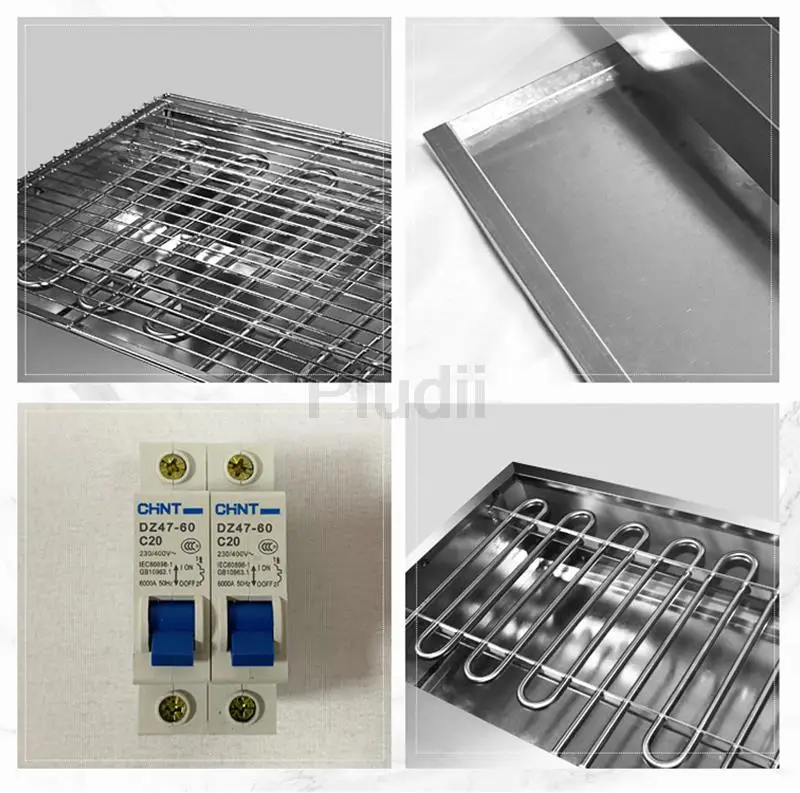 S4df03924b8914cbd931ef8768b400c3eC küchexyz.de Best Price | Fast Delivery |Quality Product Smokeless Electric BBQ Grill Commercial StainlessSteel Kebab Rotisserie Oven 8000W Grilling Machine Restaurant Kitchen Equipment