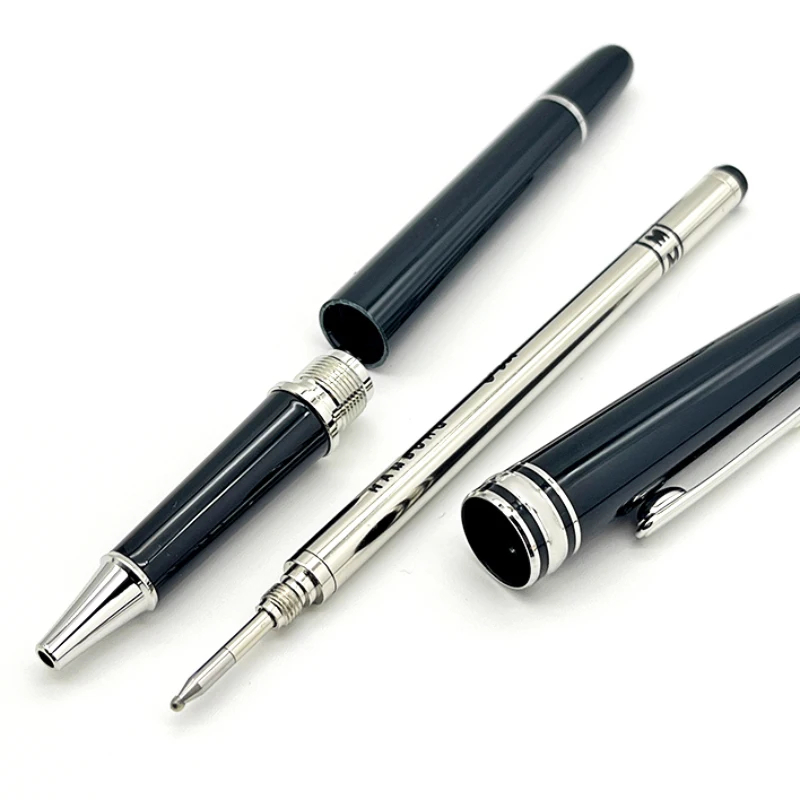 Classica fontana a sfera MB Roller pen163 resina nera argento/Golden Trim cancelleria per ufficio con ricarica Extra