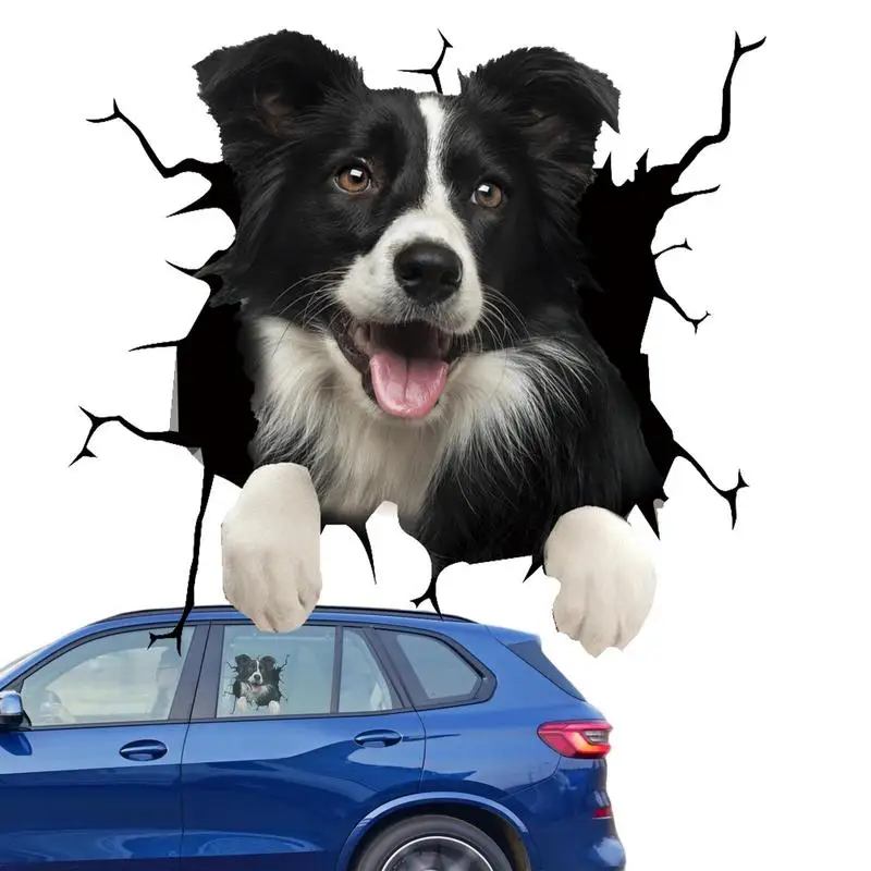 

Creative Animal Wall Decals Cartoon Waterproof Dog Pattern Car Window Electrostatic Sticker 3D Simulation Dog Animal Sticker