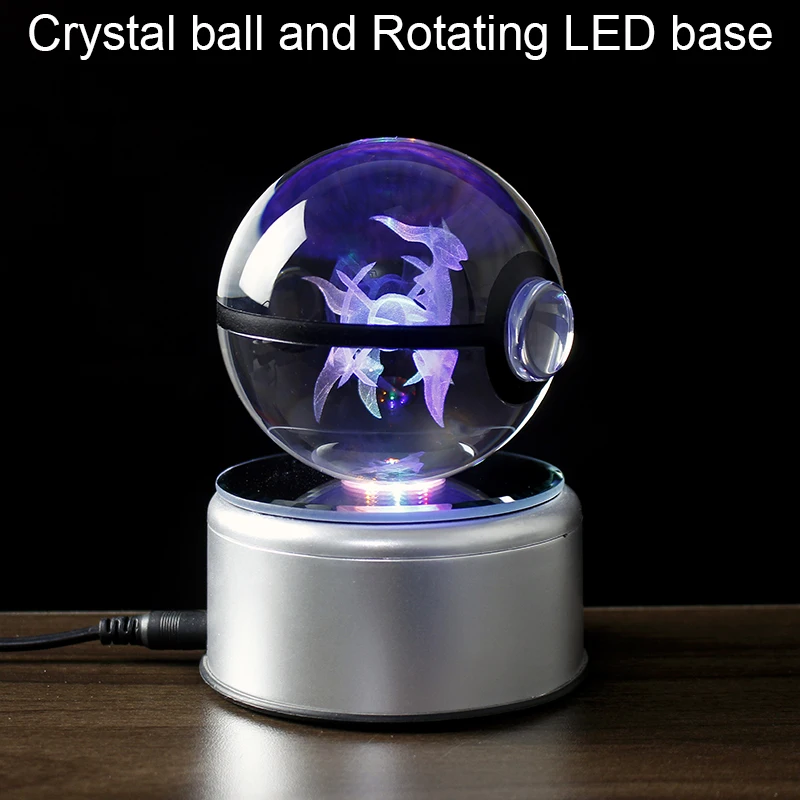 Bola de cristal de jogo popular, estatuetas de monstro 3d com base de luz  led, presentes de natal, decoração global para casa - AliExpress