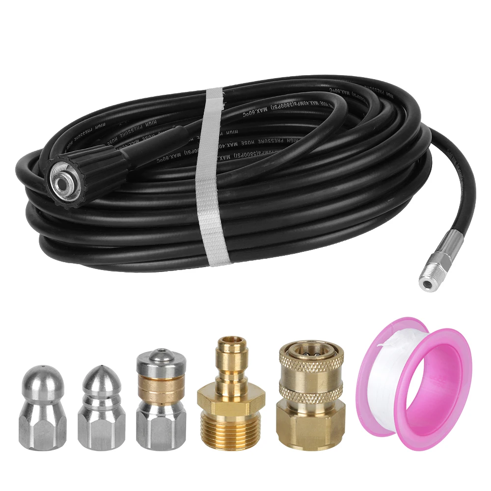 For High Pressure Washer Daily Sewer Jetter Kit Car Cleaning Extension