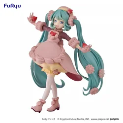 Furyu Hatsune Miku Sweet Strawberry Choco Figure - 17cm PVC Collectible Figurine - With box (A)