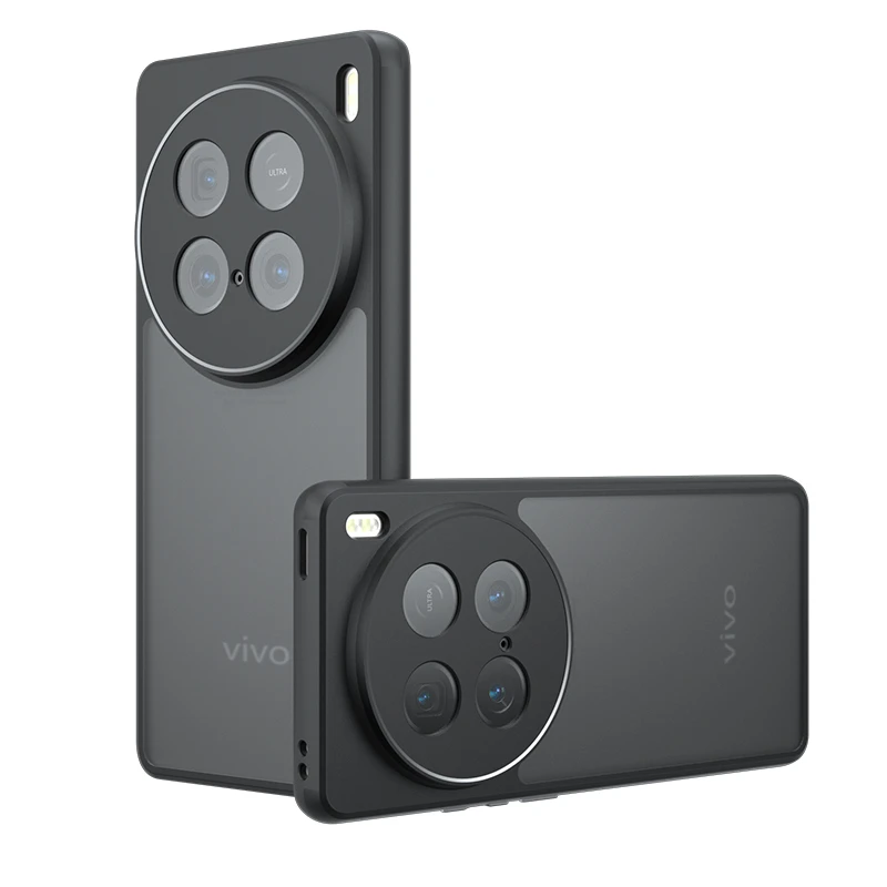 携帯電話用の透明ケース,リアカバー,フルエッジ,マット,pc,vivo x100