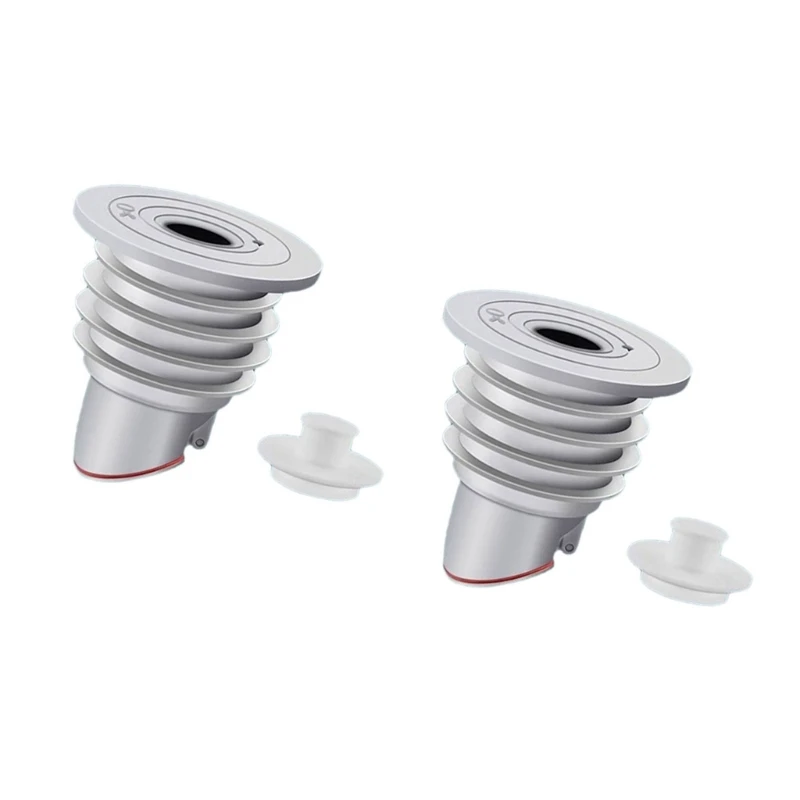 A1W1 Set Of 2 Silicone & ABS Washing Machine Sealing Plugs not Odor Floor Drain Covers set Drain Hose Seal Rings for House