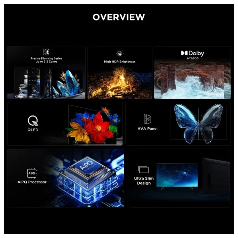 TCL C6K/Q6C 55 بوصة/65 بوصة/75 بوصة/85 بوصة/98 بوص...