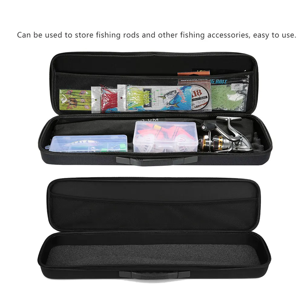 Portable Fishing Tools Bag EVA Shockproof Portable Fishing Rod Bag Sponge Lining Fishing Wheel Fishing Accessories Kit Outdoor