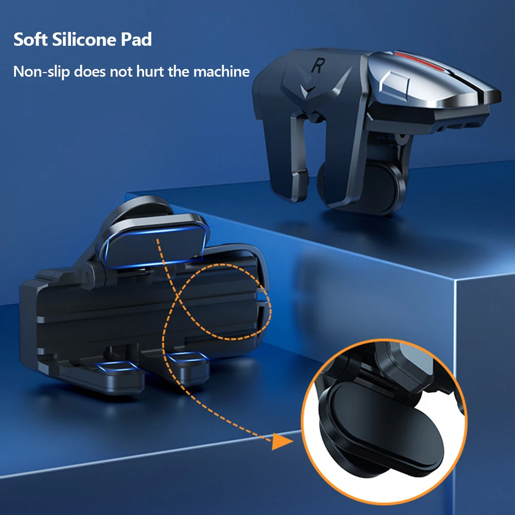 1-3Pairs G21 Mobile Phone Game Trigger Gamepad Joystick 6 Finger Aim Shooting L1 R1 Key Button Game For PUBG Game Controller