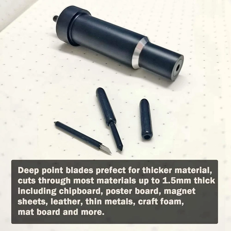 Cutting Blade 15 Piece Deep Cut Blade And 1Pc Deep Cut Tool Holder Black Metal For Cricut Maker 3 Cricut Explore 3 2 Air 2 Cutting Plotter lathe tool holder plotter blades