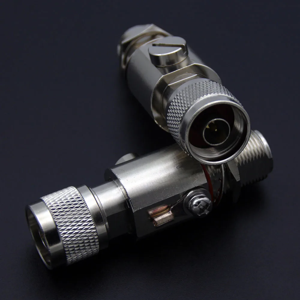 Feeder Lightning N Type Lightning Arrester Antenna or Weak Base Station Arrester Male To Female Connector