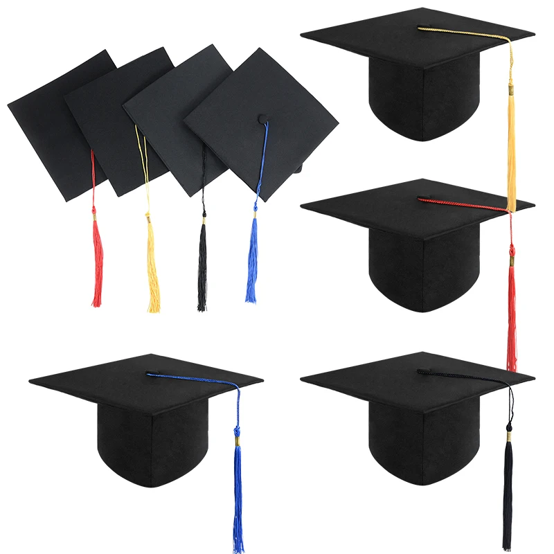 Black Adult Graduation Hat Graduation Party Decoration 2023 Congratulations Grad Student Party Decor Photo Prop