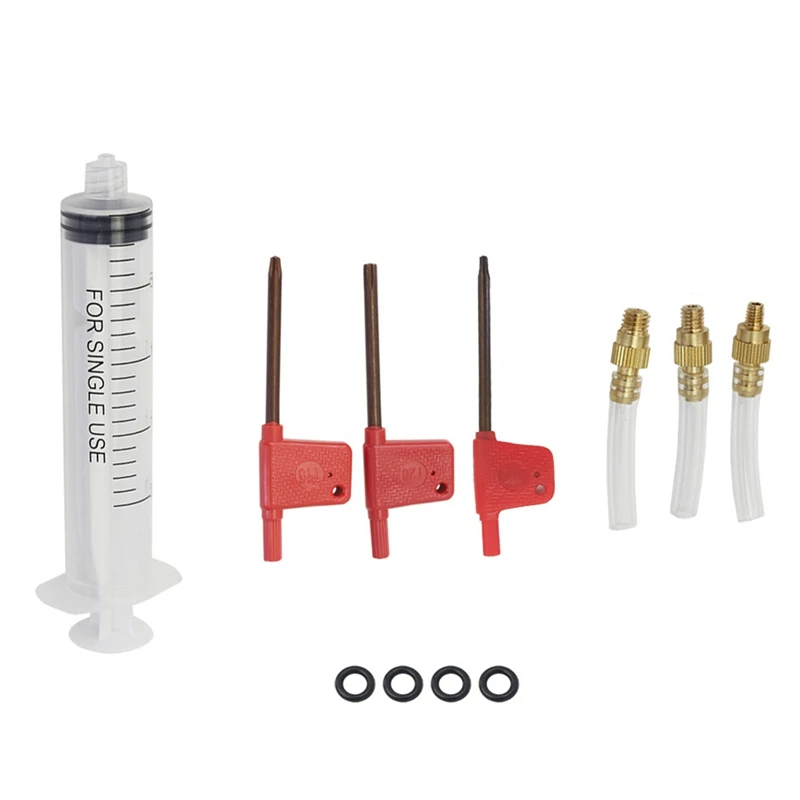 1Set Hydraulic Brake Bleed Kit Mineral Oil Brake Funnel Set Bike Repair