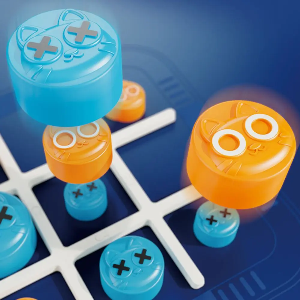 Noughts and Crosses Tac Toe 게임 교육용 몬테소리 휴대용 볼트 게임 지능 개발 2인용 퍼즐 테이블 게임