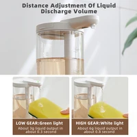 ห้องครัว 500ml เครื่องจ่ายสบู่เหลวอัตโนมัติ USB ชาร์จ Touchless มือความจุสูงผงซักฟอกห้องน้ํา Dispenser 2