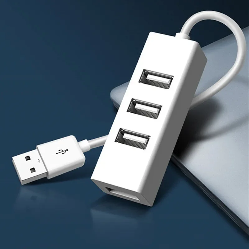 4 in 1 USB 2.0 Hub Multi USB Splitter Power Adapter High Speed 4 Port All In One For PC Windows Computer Accessories