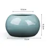 11cm Ceramic Flowerpot Ice-cracked Bowl Lotus Planter Mini Vase Glazed Bonsai Planting Pennywort Thou Jun Kiln Hydroponic Pot 6