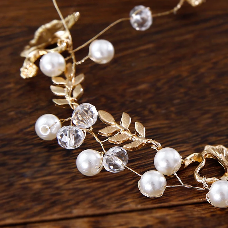 Elegant Starfish Star Hairpins The Bridal Hair Accessories Handmade Headband Bride Handmade Tiaras Soft Pearl Hair Jewelry