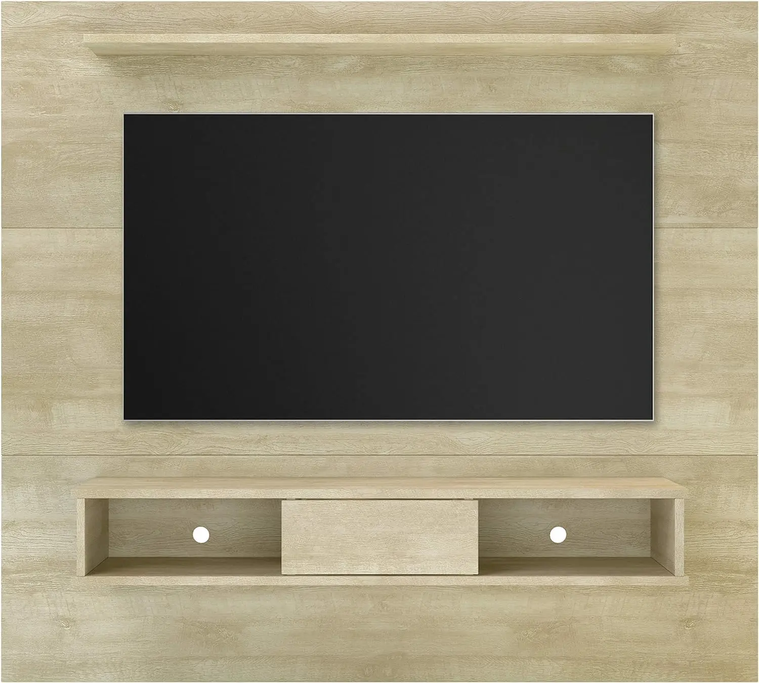 

65 inch 2-Shelf, 70-inch Board for Flat Screens, Mid Century Modern Floating Entertainment Center, TV & Media Furniture