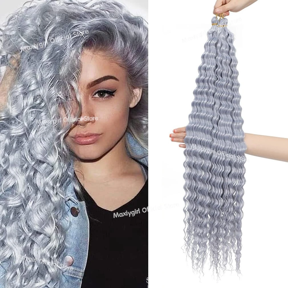Locs Crochet Hair 18 24 30 inch Faux Locks Crochets Braids Cheveux Synthetic Curly Hair Soft Locs Meche Pour Crochet Braid