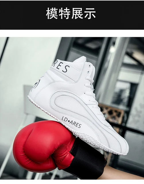 Chaussures De Boxe Hommes Femmes - Bottes Antidérapantes Pour Sport De Combat