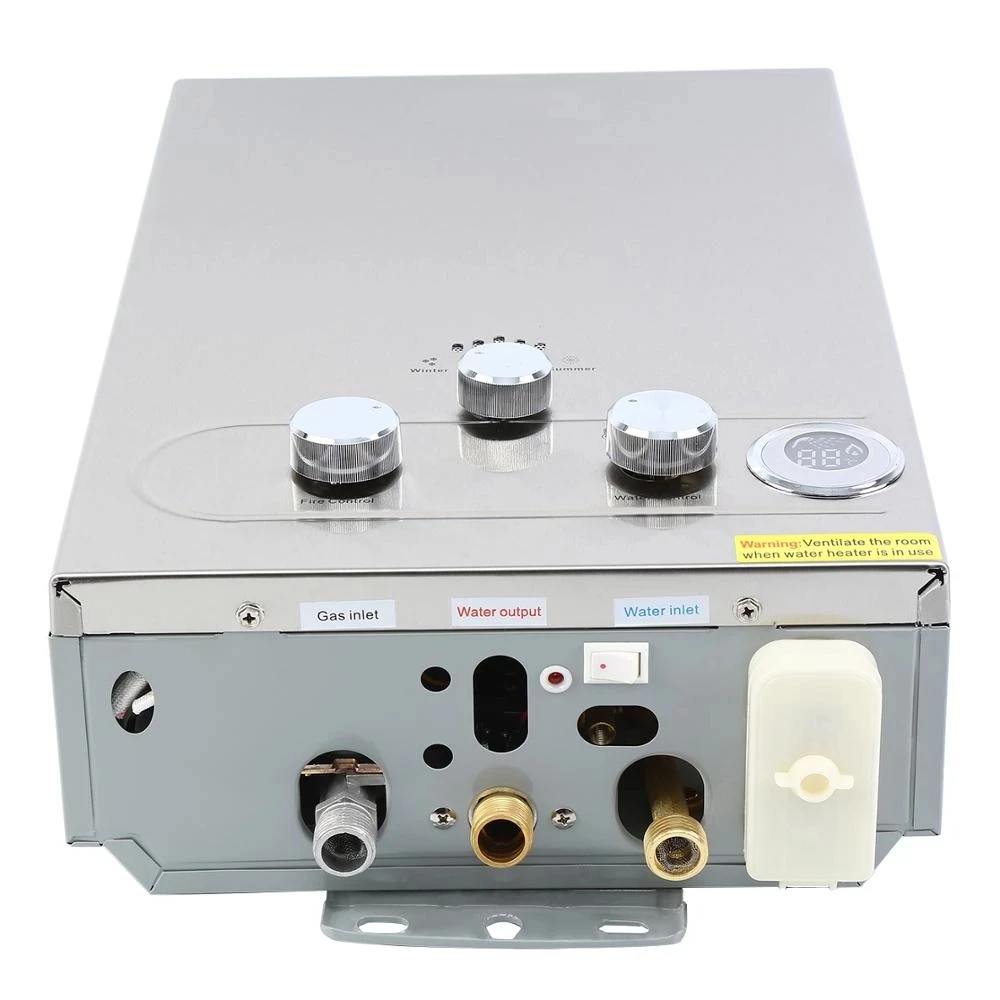 8L Propane Gas LPG Boiler Instant 2GPM Tankless Hot Water Heater Stainless  Steel LCD With Shower Head - AliExpress