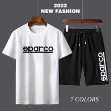 

Men's Summer Suit Solid Color T-shirt and Pants Casual Short Sleeve Sports Wear Mens Bodybuilding 2 Piece Set Jogging Suits