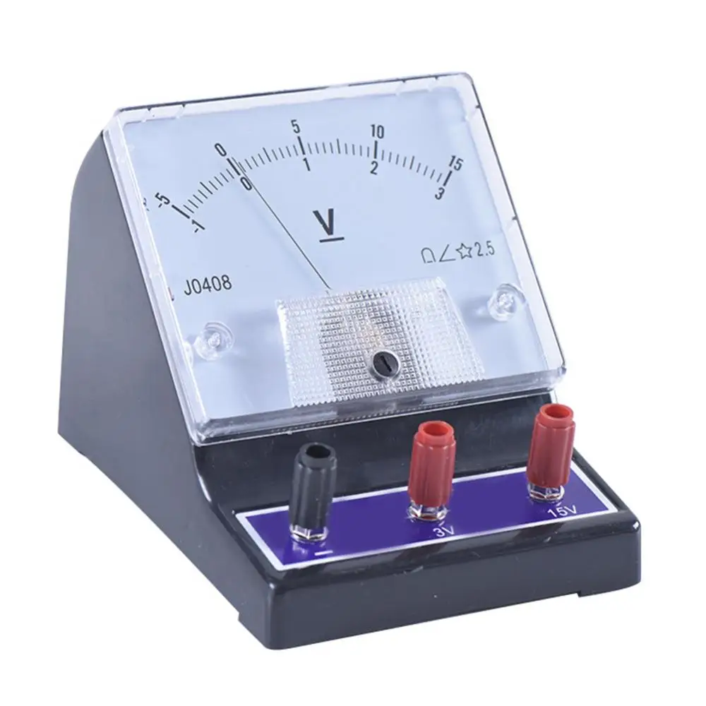 Physics Analog DC Voltage Meter Panel Voltmeter Electricity Teaching