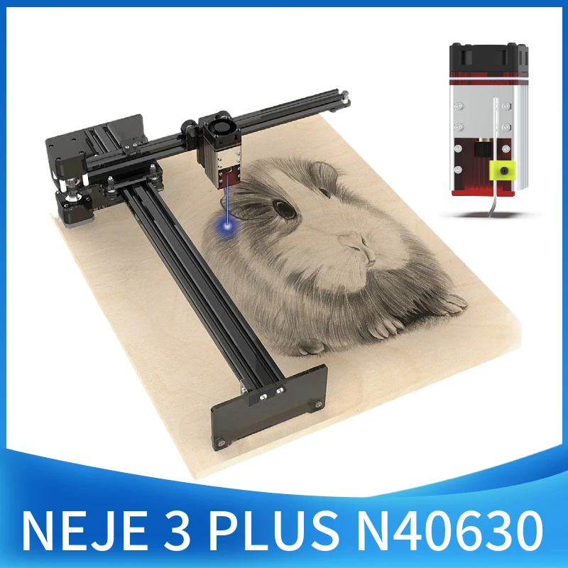 2022 NEJE 3 Plus Dual Beam Laser Engraver and Cutter, 255x420mm CNC Wood Router / Engraving / Cutting Machine wood pellet machine for sale Woodworking Machinery