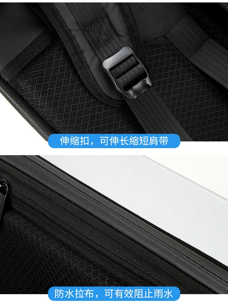 حقيبة ظهر للألعاب واللابتوب، مضادة للسرقة، مقاومة للماء، مزودة بمنفذ USB، حقيبة ظهر صلبة للرجال، مناسبة للأعمال والسفر، حقيبة ألعاب نمطية بحجم 17.3 بوصة undefined
