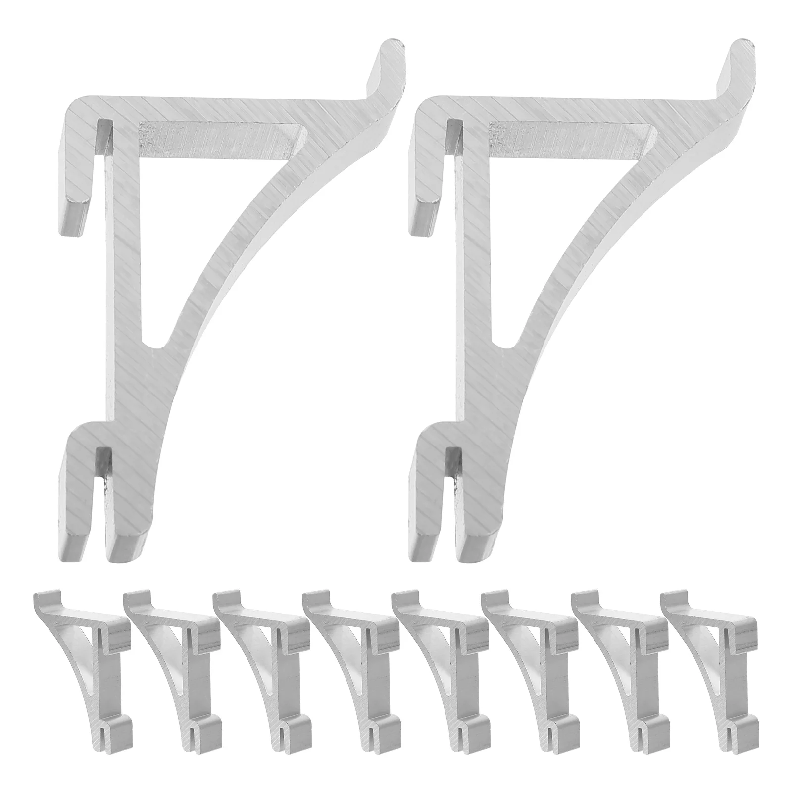 10 Pcs Freezer Hook Refrigerator Support Clamp Tool Shelf Clip Hooks Cooler Refrigerators Rack Bracket Aluminum