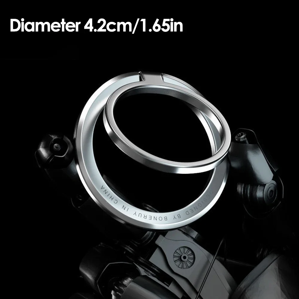 Anello Magnetico Per Cellulare Con Supporto - Rotazione 360°, Compatibile Con MagSafe IPhone E Android, Grafite - Foto 5