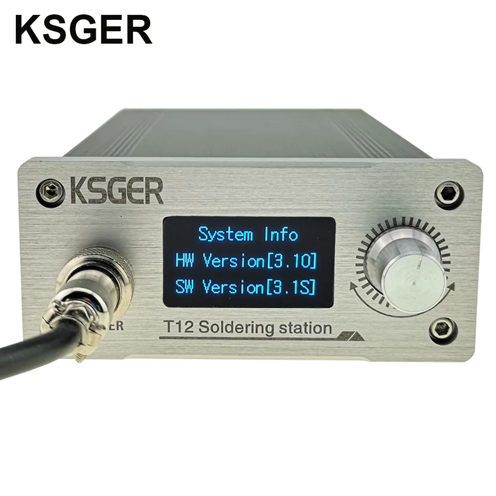 KSGER STM32 V3.1S T12 Soldering Station DIY OLED Tools Soldering T12 Iron Tips 907 Handle Metal Stand CNC Front Panel Tins Melt soldering iron kit soldering iron set electric soldering iron soldering iron soldering iron stand