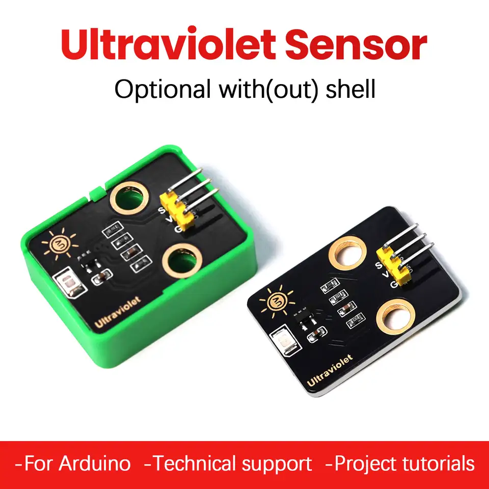 GUVA-S12SD Solar UV Ultraviolet Sensor DIY Electronic Building Blocks For Arduino/Kidsblock/Mixly/Python Programming image 1