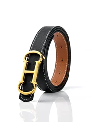 Women's Vintage Luxurious Alloy Denim Fashion Belt - 105CM (Double - sided Belt)