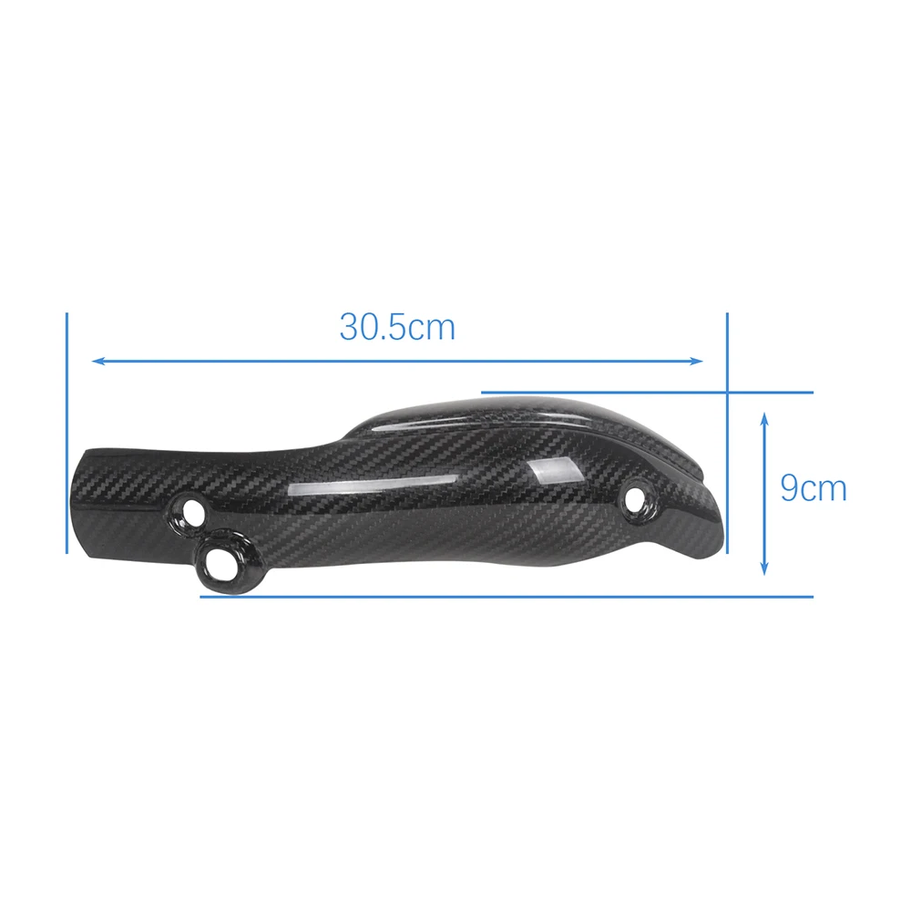 Carbon Fiber Motorcycle Exhaust Cover For YAMAHA R1 2009 2010 2011 2012 2013 2014