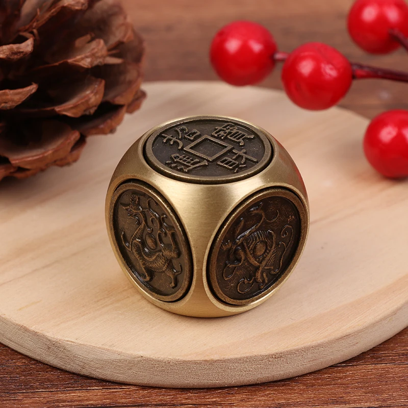 Four Mythical Beasts Six-faced Luck Money Fidget Spinner Stress Relief Decompression Cube For Adult Antistress Toys fidget toys anti stress toys