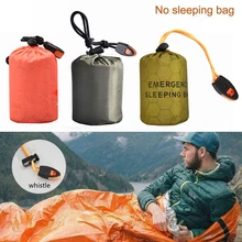 

Outdoor Tourism Emergency Thermal Waterproof Sleeping Storage Bag Camping Sack Survival 11*6cm PE Aluminum Waterproof Fabric